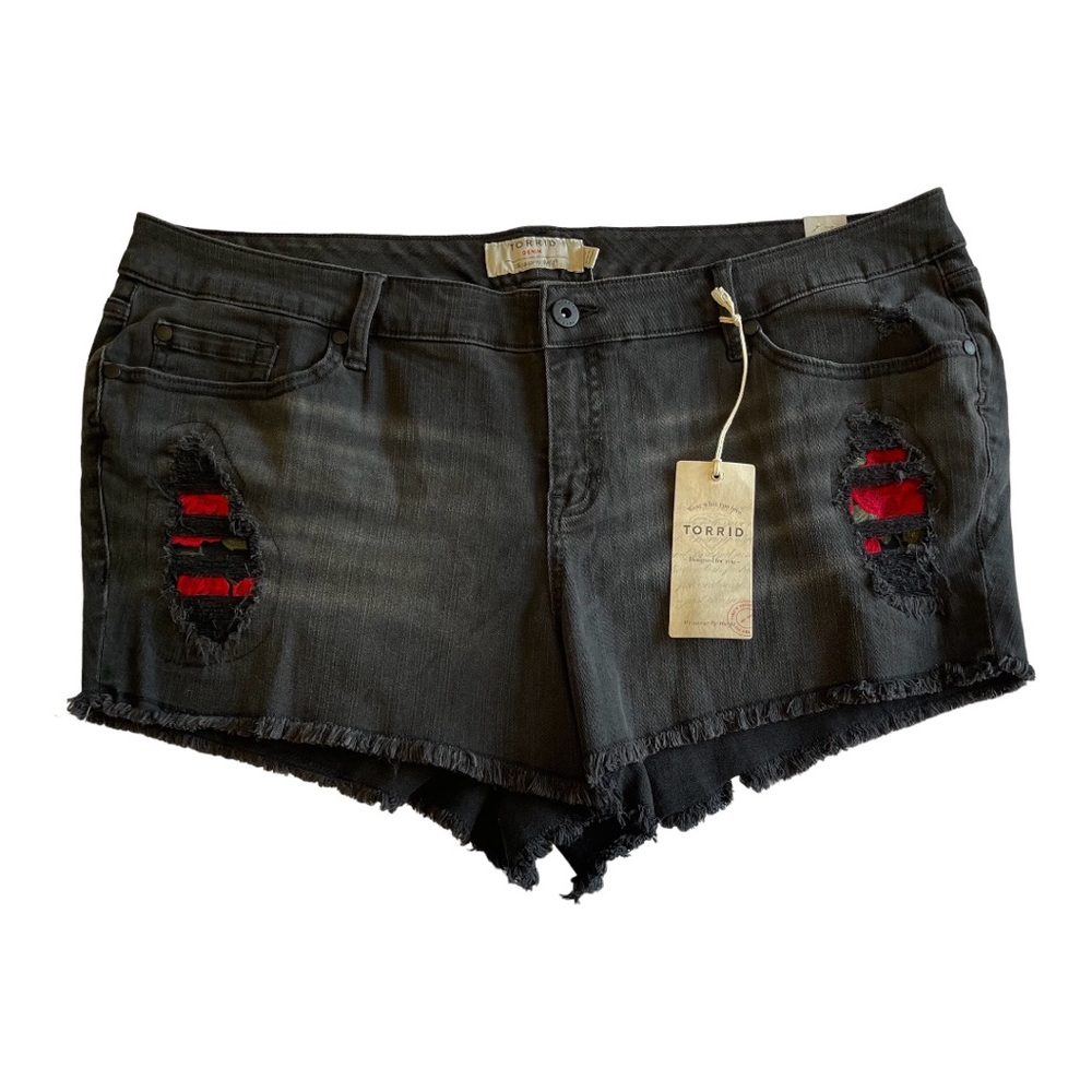 TORRID Black Jean Shorts | Plus Size - 22 | 3.5 Inch Shorts | NWT
